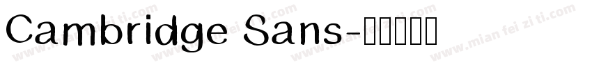 Cambridge Sans字体转换